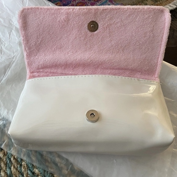 Chanel Precision White Patent Leather with Teddy Bear Barbie Pink Logo - Picture 6 of 16